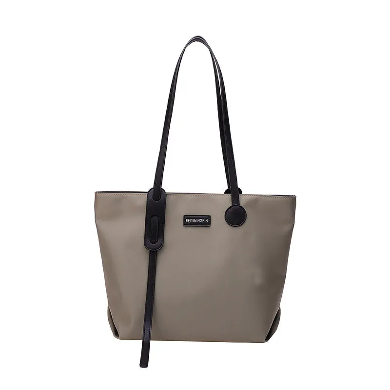 Waterproof Nylon Commuter Large Shoulder Tote Bag