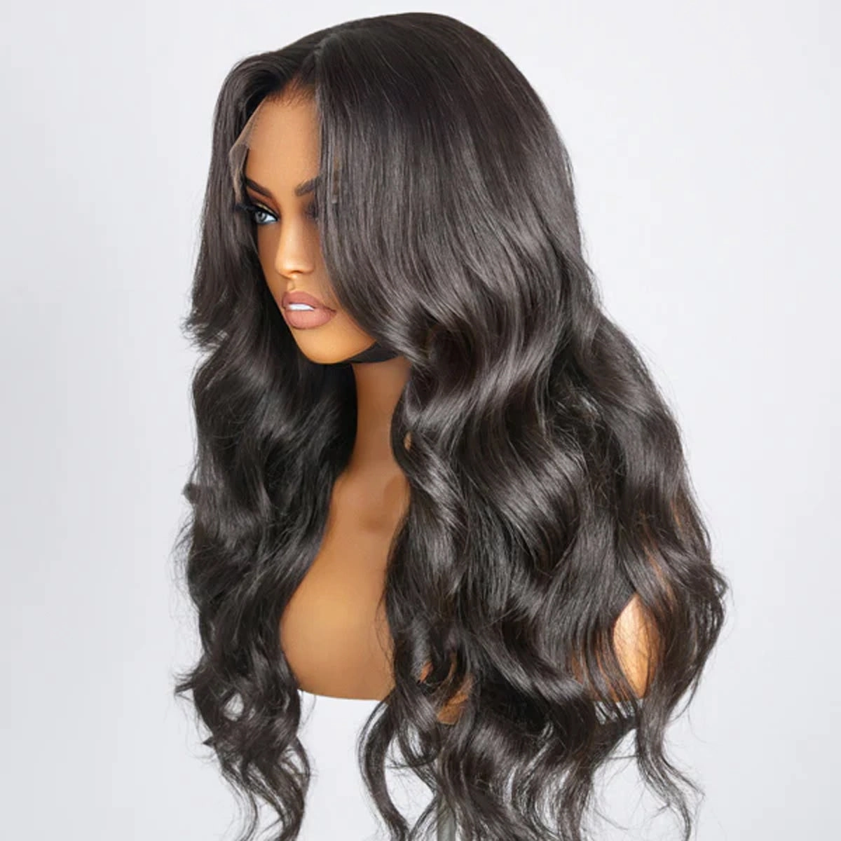 Wear & Go Body Wave Pre Cut Glueless Lace Frontal Wig With Breathable Air Cap Human Hair