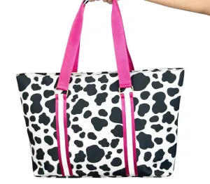 Western Cowgirl Travel Tote Bag In White