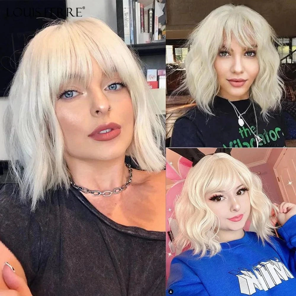 White Blonde Hair Wig