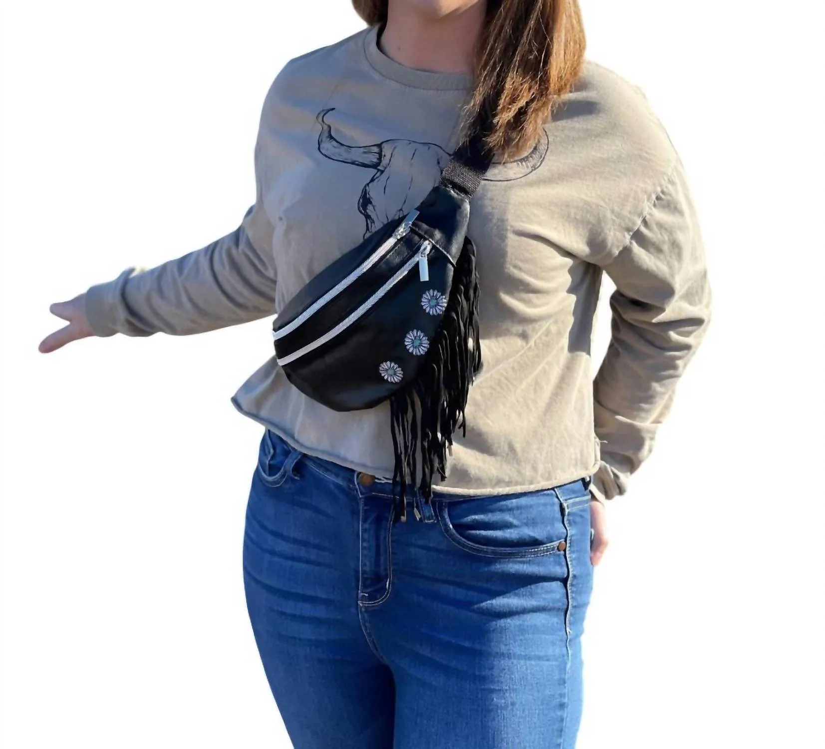 Women Phoenix Fanny Tuxedo Belt Bag In Black