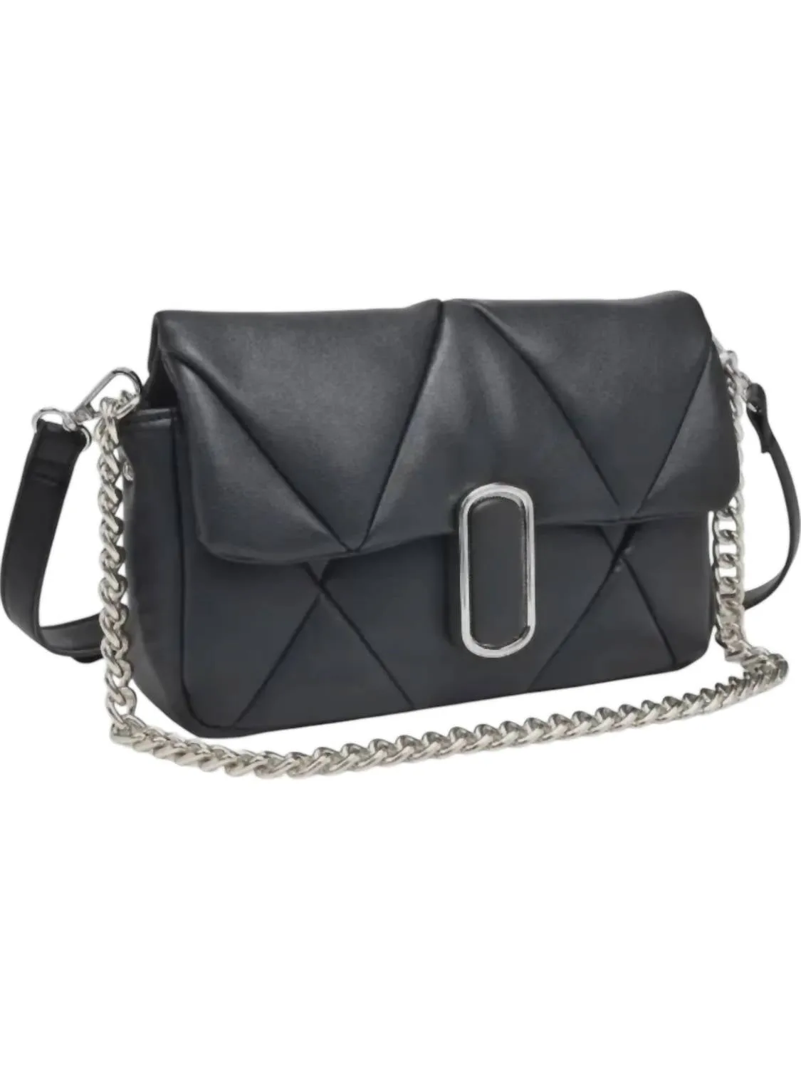 Women's Anderson Quilted Crossbody Bag In Black