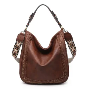 Women's Aris Whipstitch Crossbody Bag In Brown