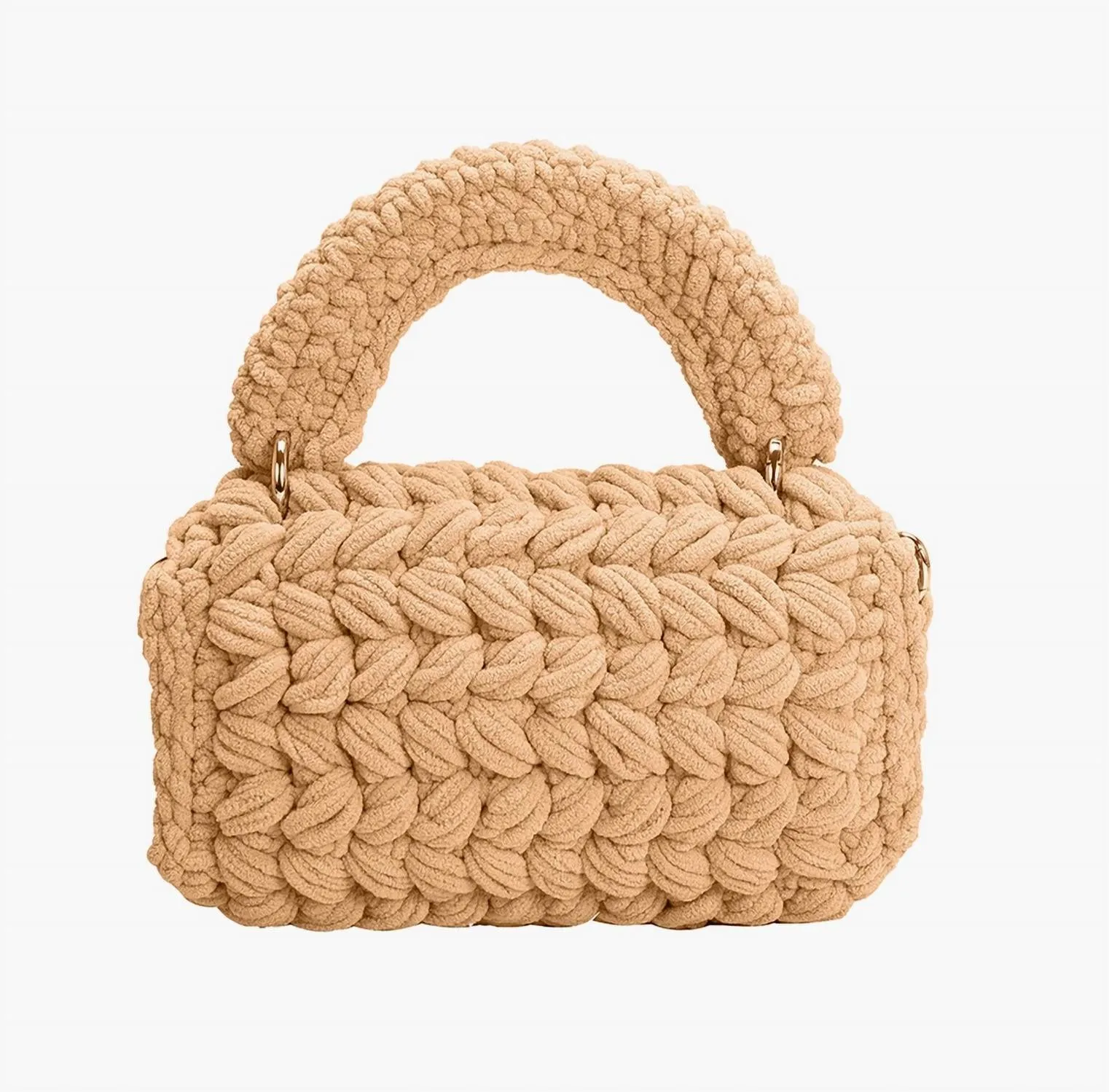 Women's Avery Chenille Crossbody Bag In Biscuit