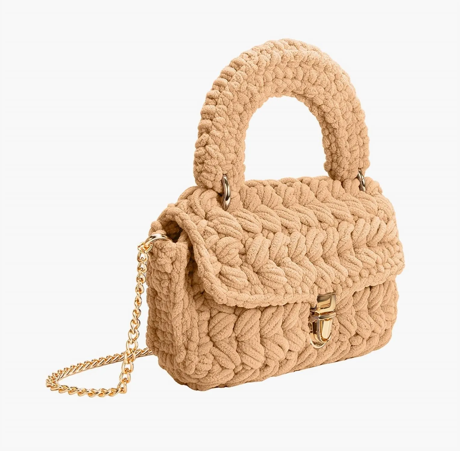 Women's Avery Chenille Crossbody Bag In Biscuit