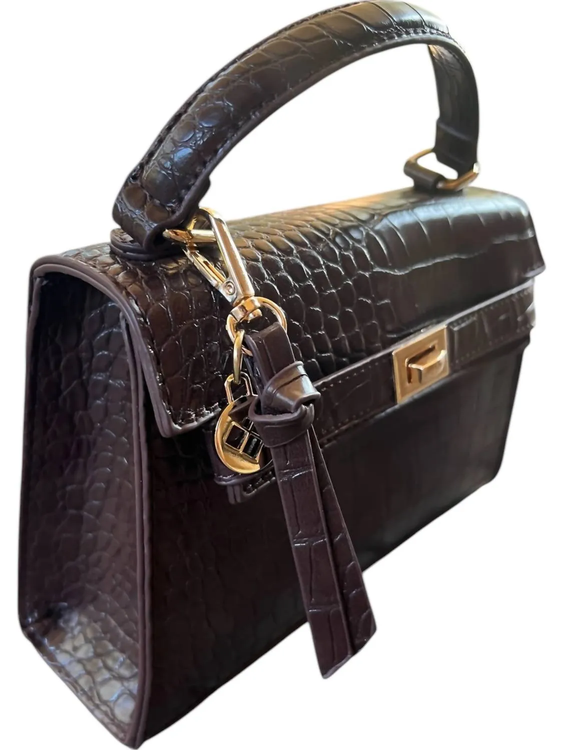 Women's Crocie Vegan Leather Handbag In Berry