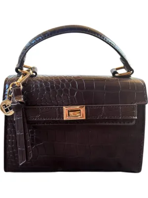Women's Crocie Vegan Leather Handbag In Berry