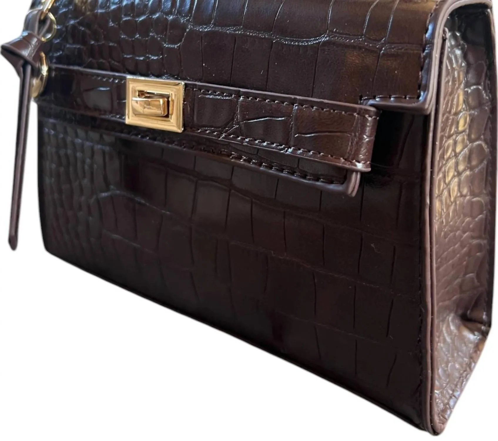 Women's Crocie Vegan Leather Handbag In Berry