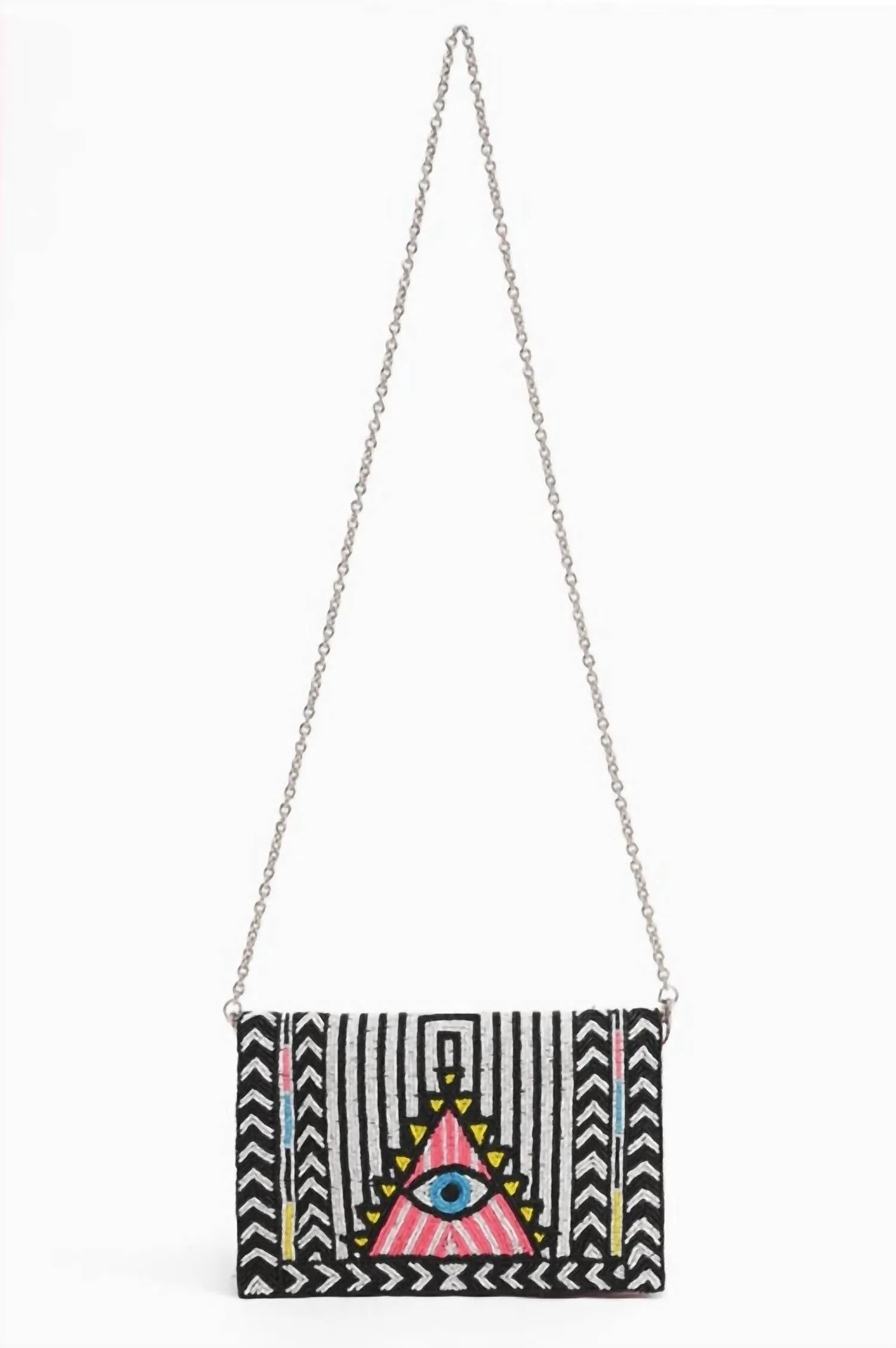 Women's Egyptian Eye Clutch In Black