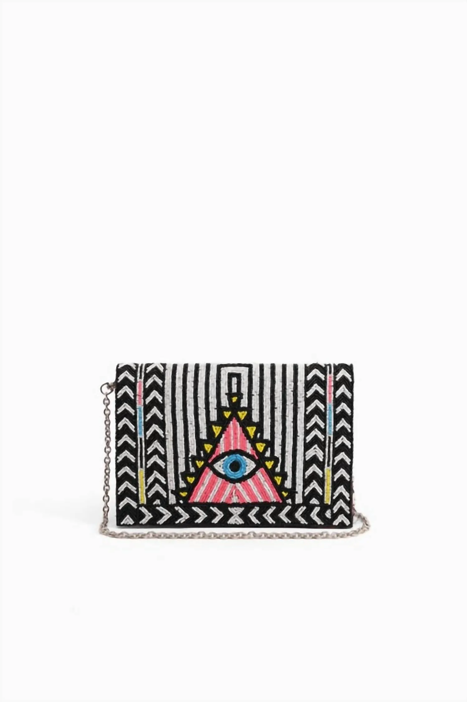 Women's Egyptian Eye Clutch In Black