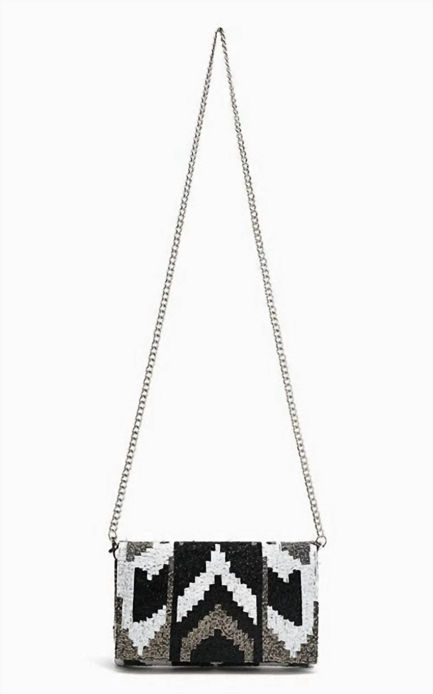 Women's Ikat Elegance Clutch In Noir
