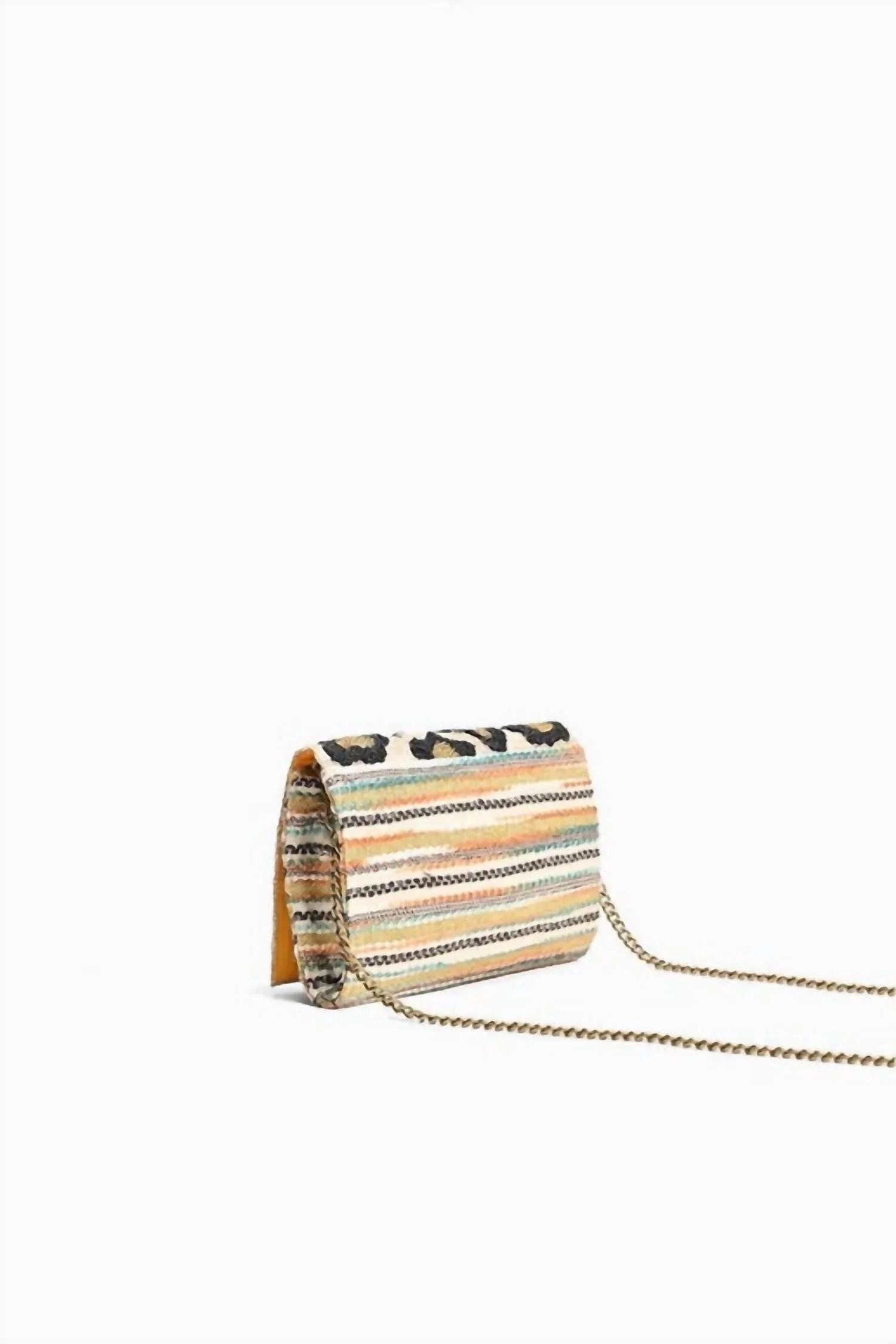 Women's Luxe Hand-Embellished Clutch In Leopard