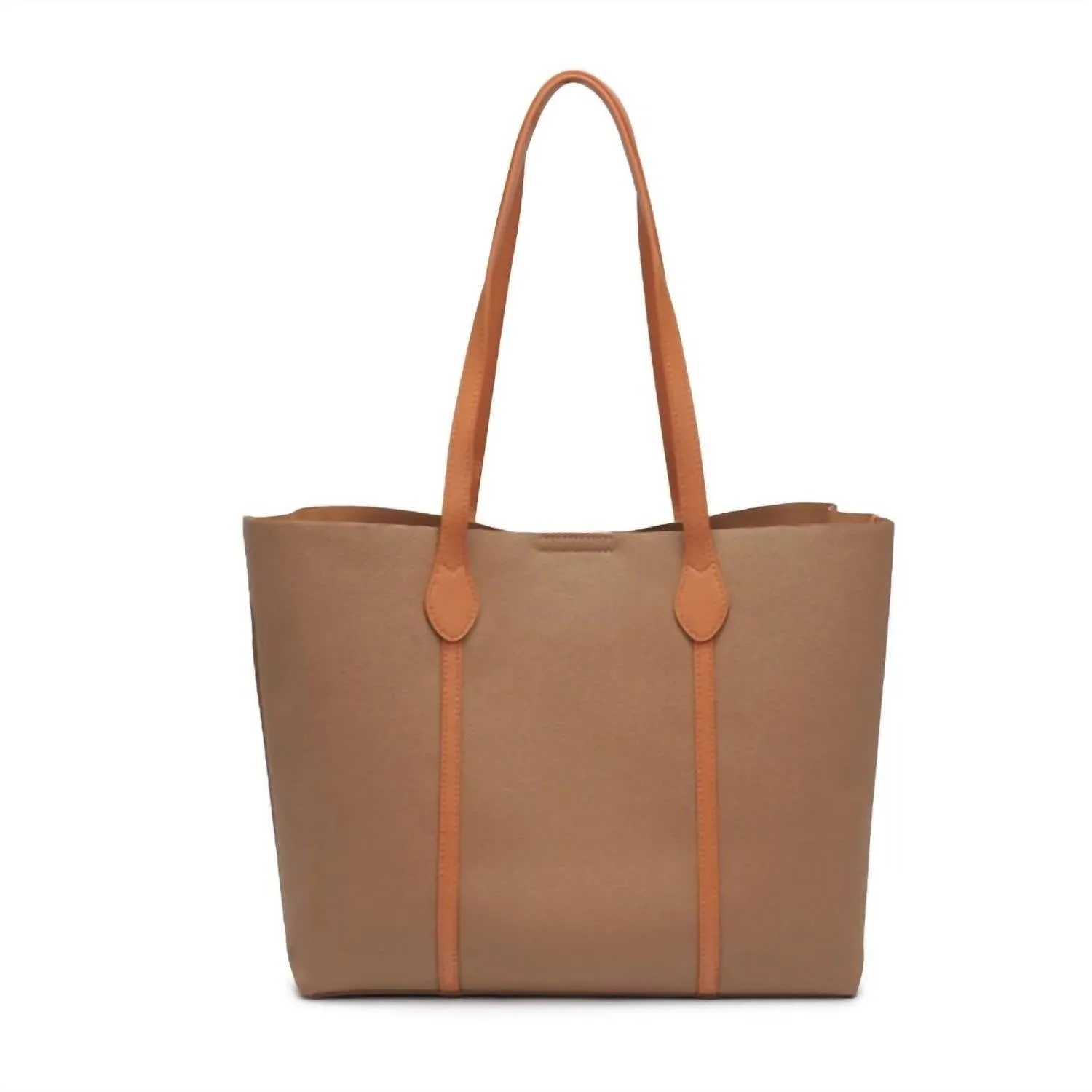 Women's Martell Vegan Leather Tote Bag In Brown