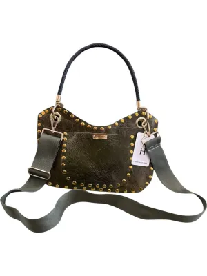Women's Medium Bag In Green Leather