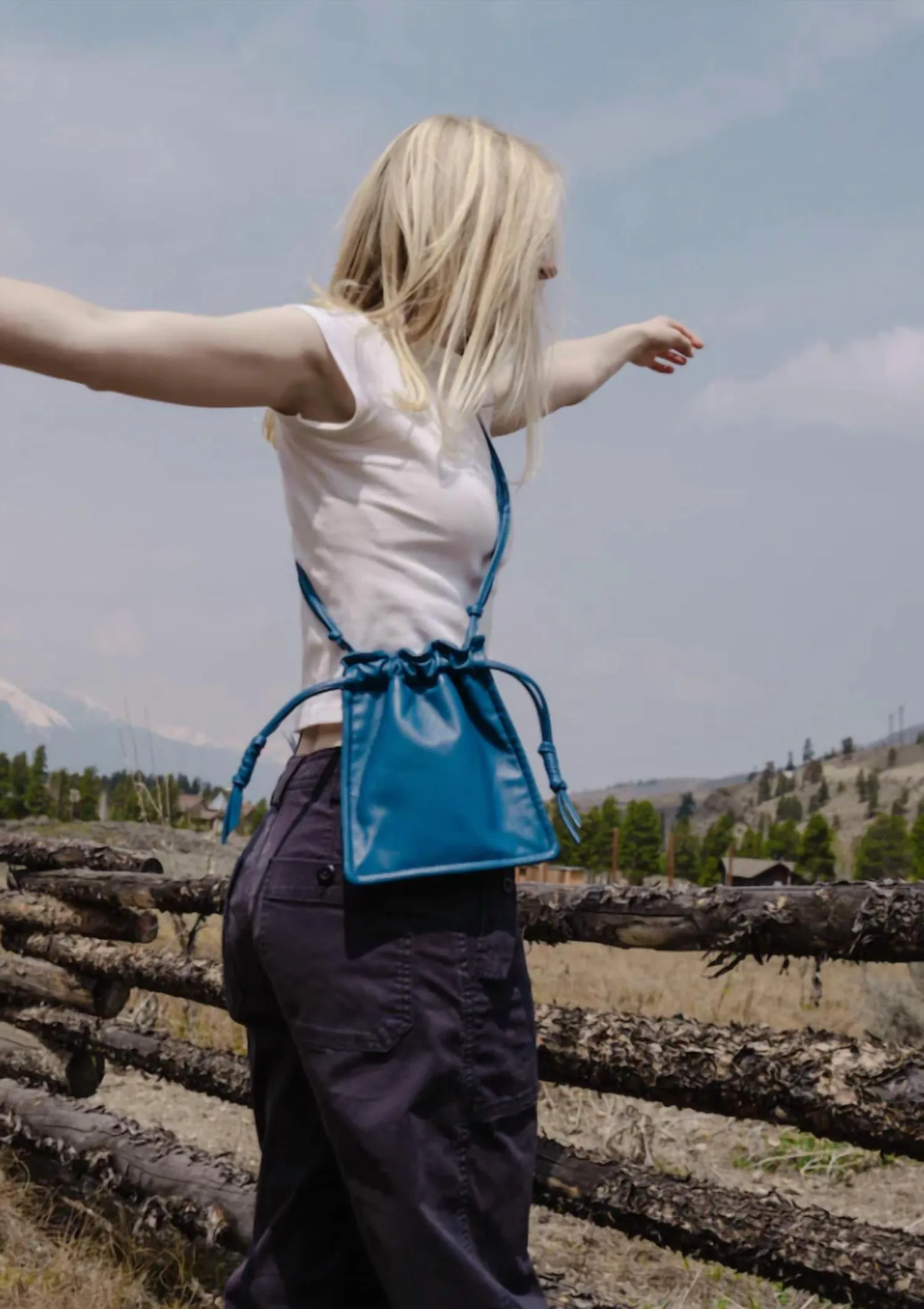 Women's Mini Bowie Crossbody Bag In Azure