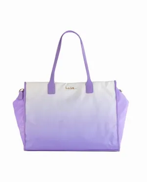 Women's Nylon Tote Bag In Lavender Ombre