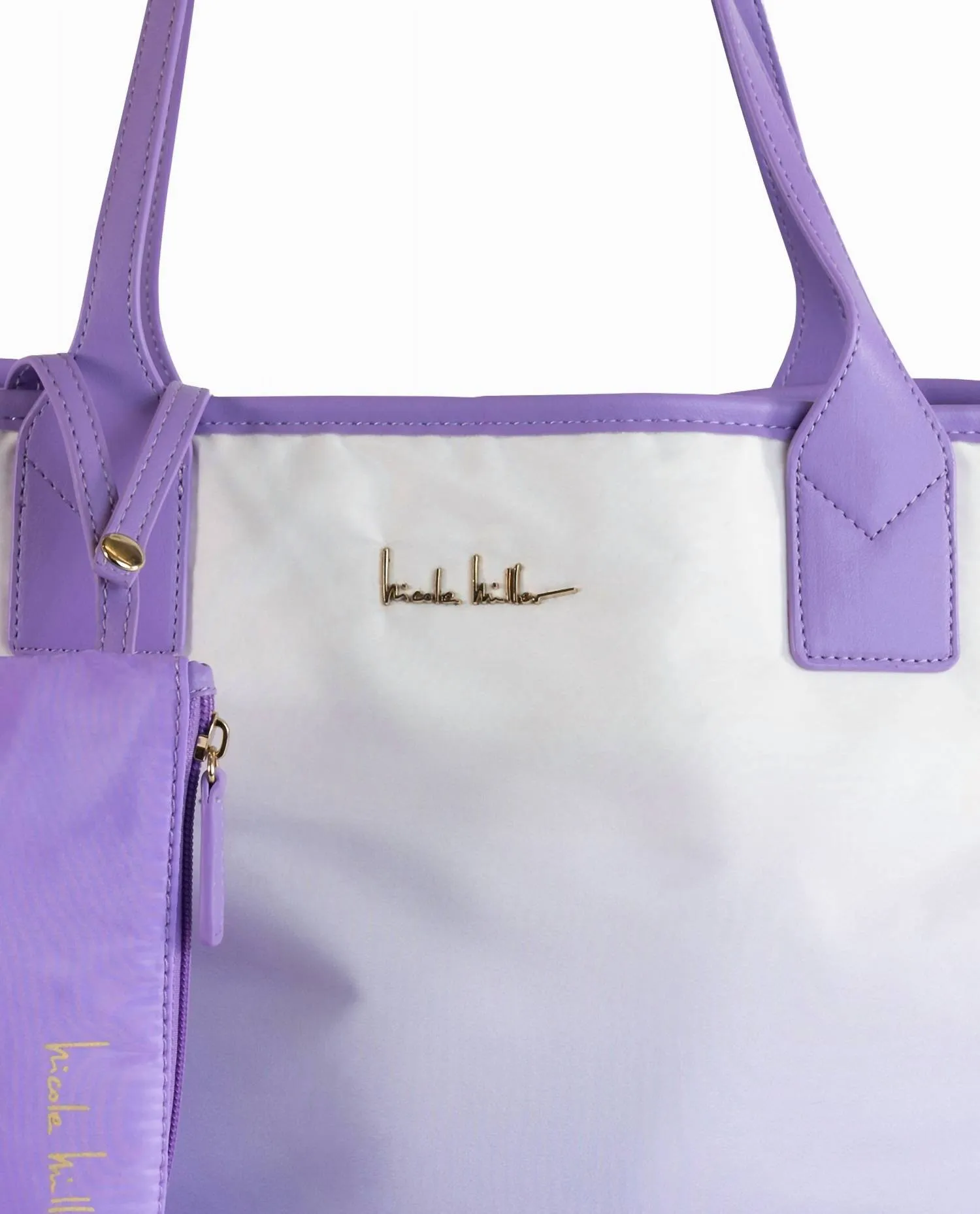 Women's Nylon Tote Bag In Lavender Ombre