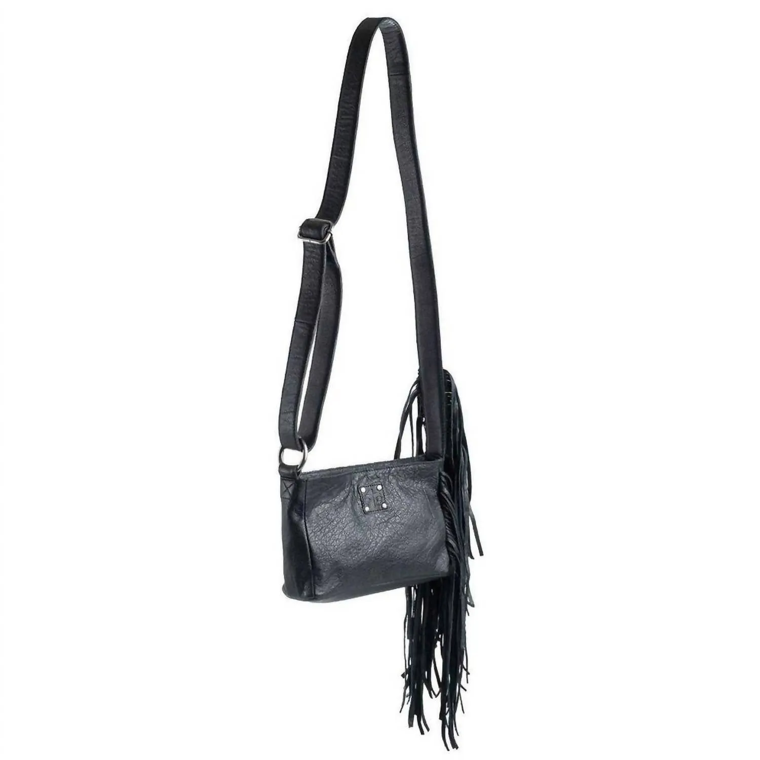 Women's Rhapsody Harmony Small Crossbody Fringe Bag In Black