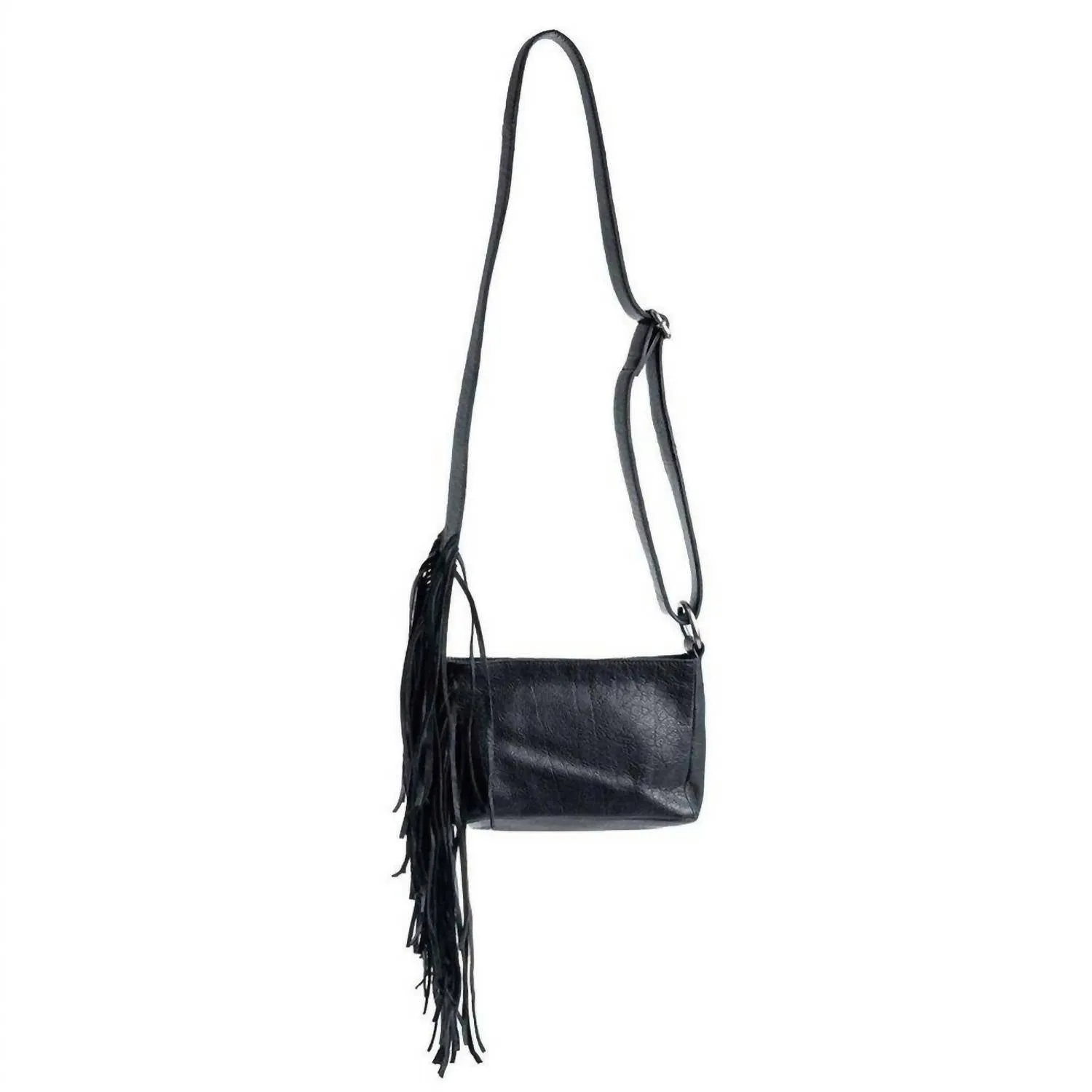 Women's Rhapsody Harmony Small Crossbody Fringe Bag In Black