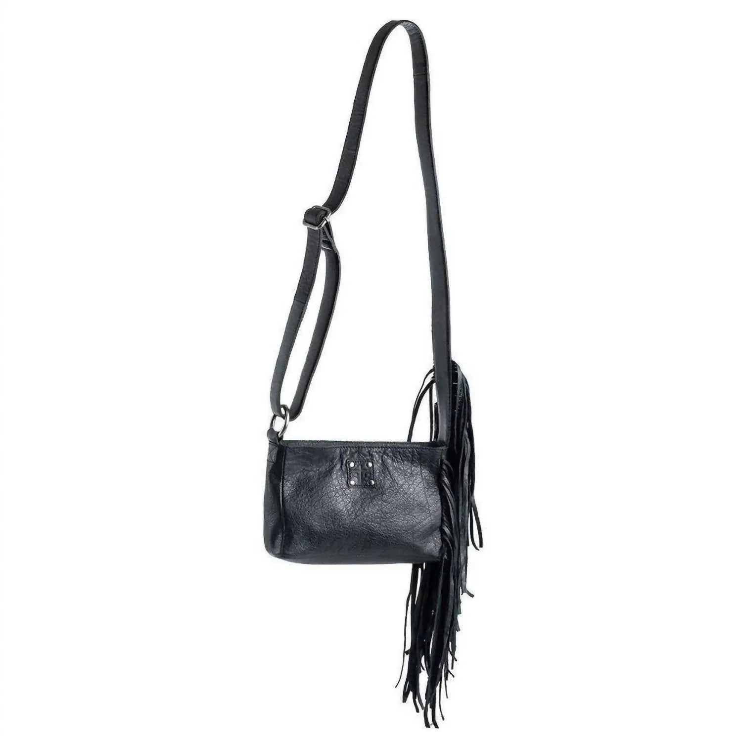 Women's Rhapsody Harmony Small Crossbody Fringe Bag In Black