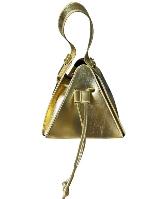 Women's Triangle Purse In Gold