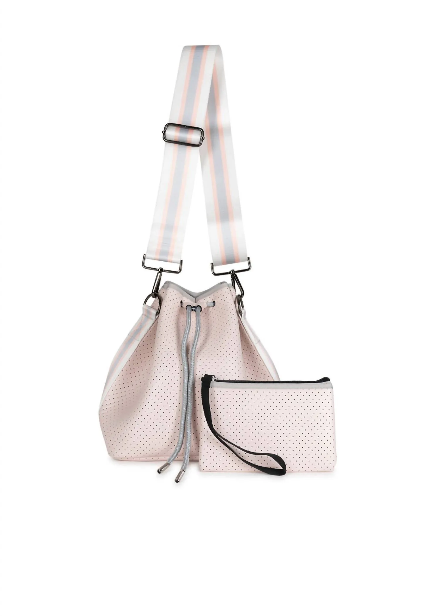 Women's Zoe Neoprene Bucket Bag In Shell