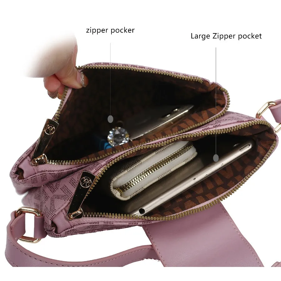 Wrigley M Signature Crossbody Handbag